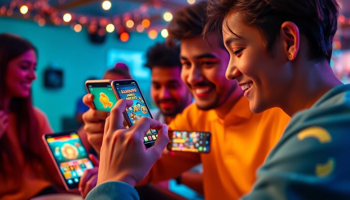 Explore the seamless experience of the Jalwa app on various devices, showcasing vibrant gameplay and social interaction.
