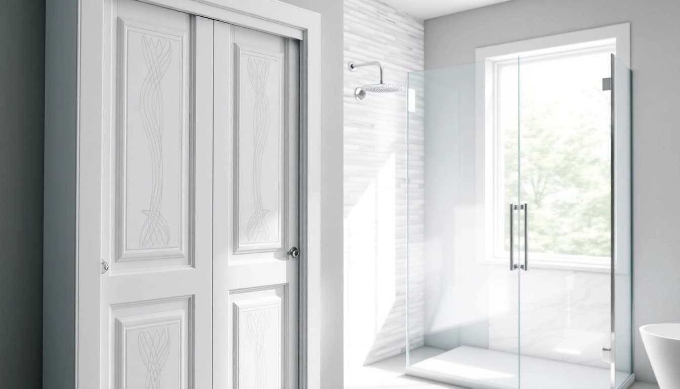 Shower doors uk showcased in a modern bathroom, highlighting elegance and design.