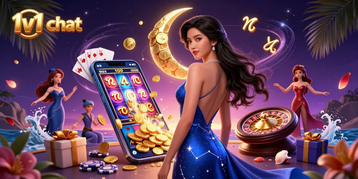 Engage in thrilling 1v1 chat sessions with vibrant casino graphics and dynamic gameplay elements.