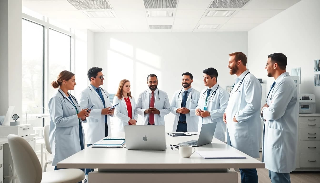 Consultation at https://www.medexdtc.com showcasing healthcare professionals assisting a patient.