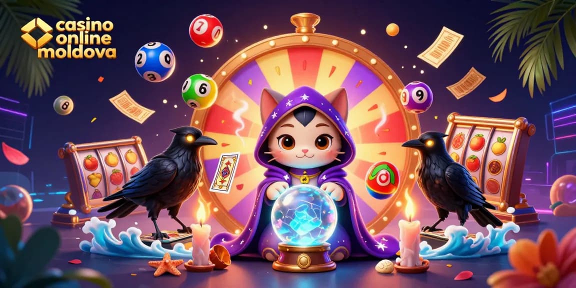 Imersiune in casino online moldova cu simboluri de jocuri si atmosfera captivanta