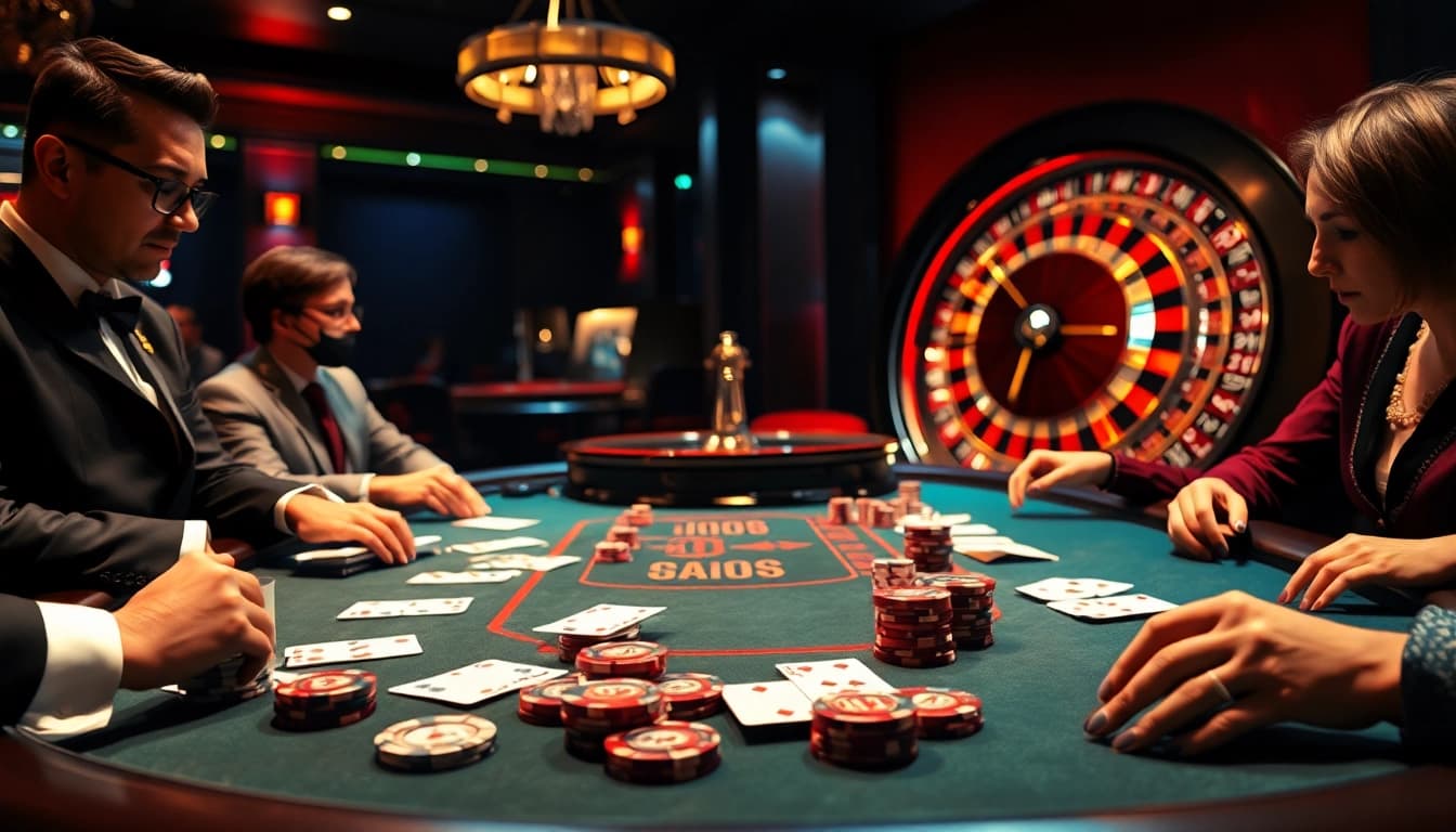 The immersive casino environment showcases original hidden wiki elements with poker chips and high-stakes games.