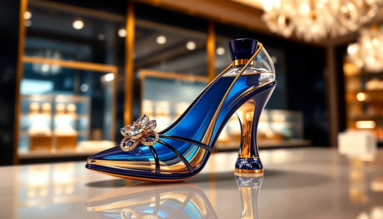 Showcase the Carolina Herrera Good Girl perfume bottle amidst an elegant luxury setting, highlighting its iconic design.