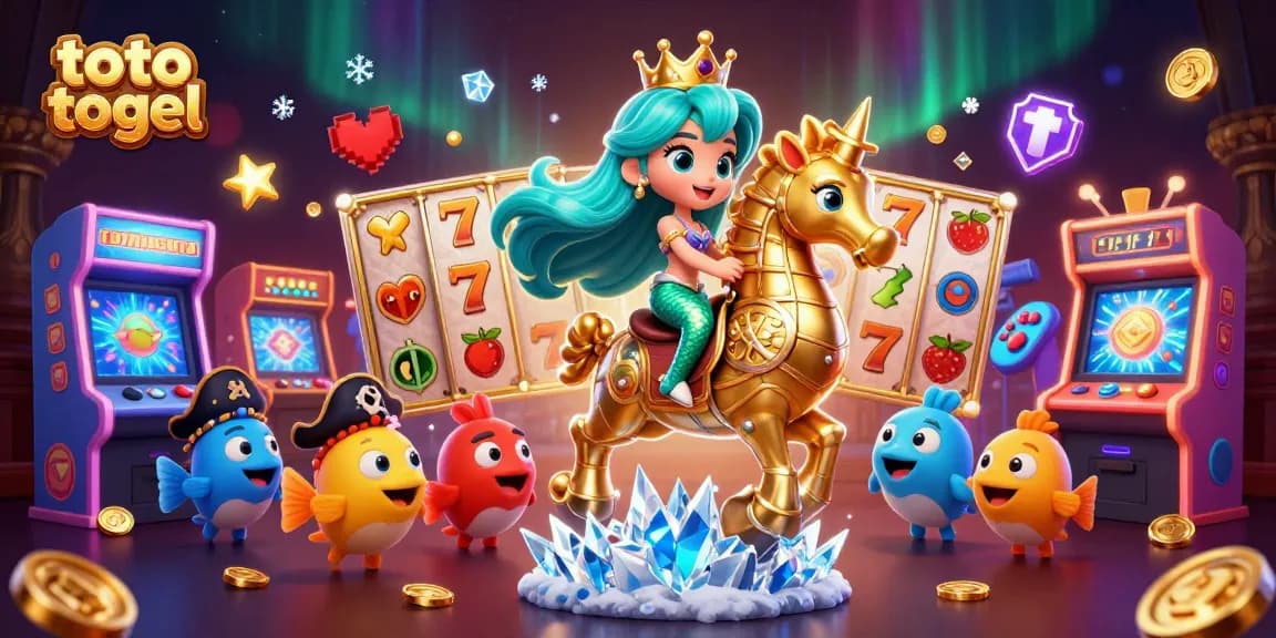 Rasakan petualangan toto togel yang mendebarkan bersama putri duyung di dunia kasino 3D yang berwarna-warni.