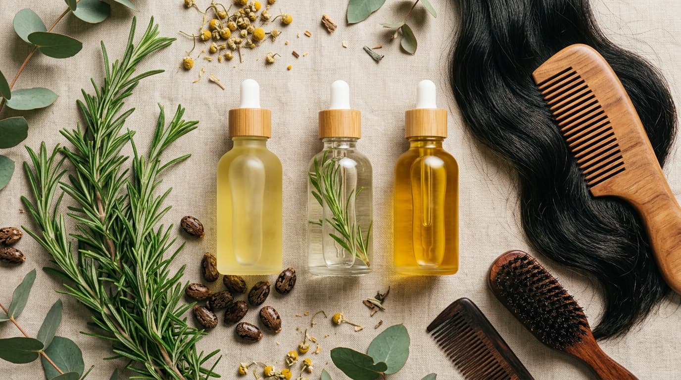 Routine capillaire avec Hair growth serum