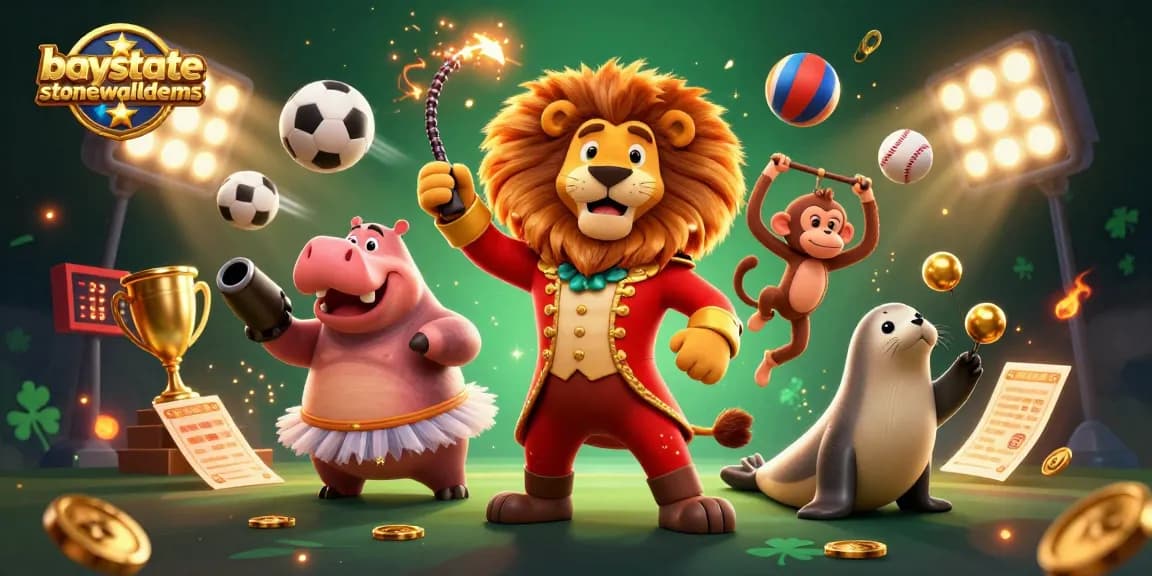 Menangkan jackpot di baystatestonewalldems dengan simbol slot, koin emas, dan karakter menarik dalam permainan.
