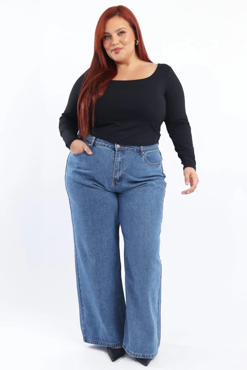 Womens Wide Leg Jeans – Bear &amp; Birches Relaxed Sustainable Fashion