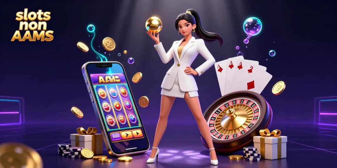 Vivi un'esperienza di gioco emozionante con le slot non AAMS in una scena di casinò vibrante che mostra elementi dinamici.