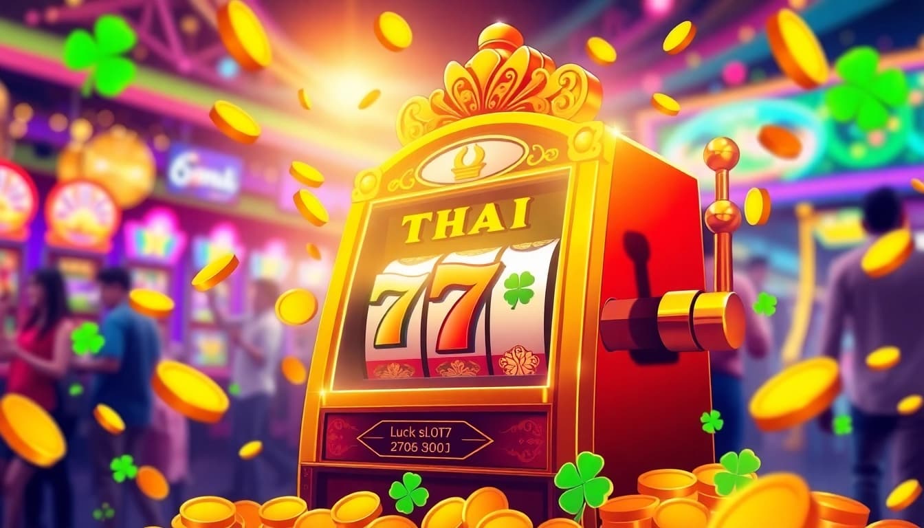เล่นสล็อตสนุกกับสัญลักษณ์แห่งโชคและเหรียญทองที่ระยิบระยับในคาสิโน