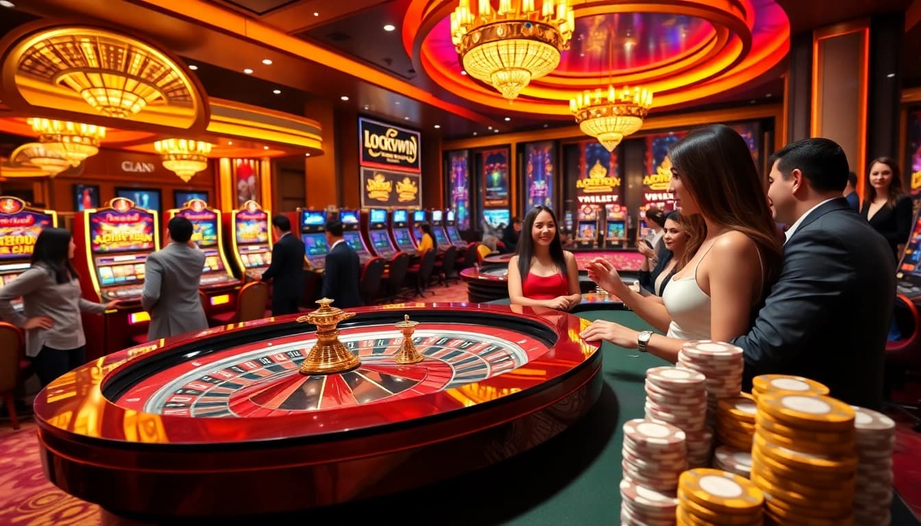 Experience luxury gaming at the Luckywin club with vibrant tables and dynamic gameplay.