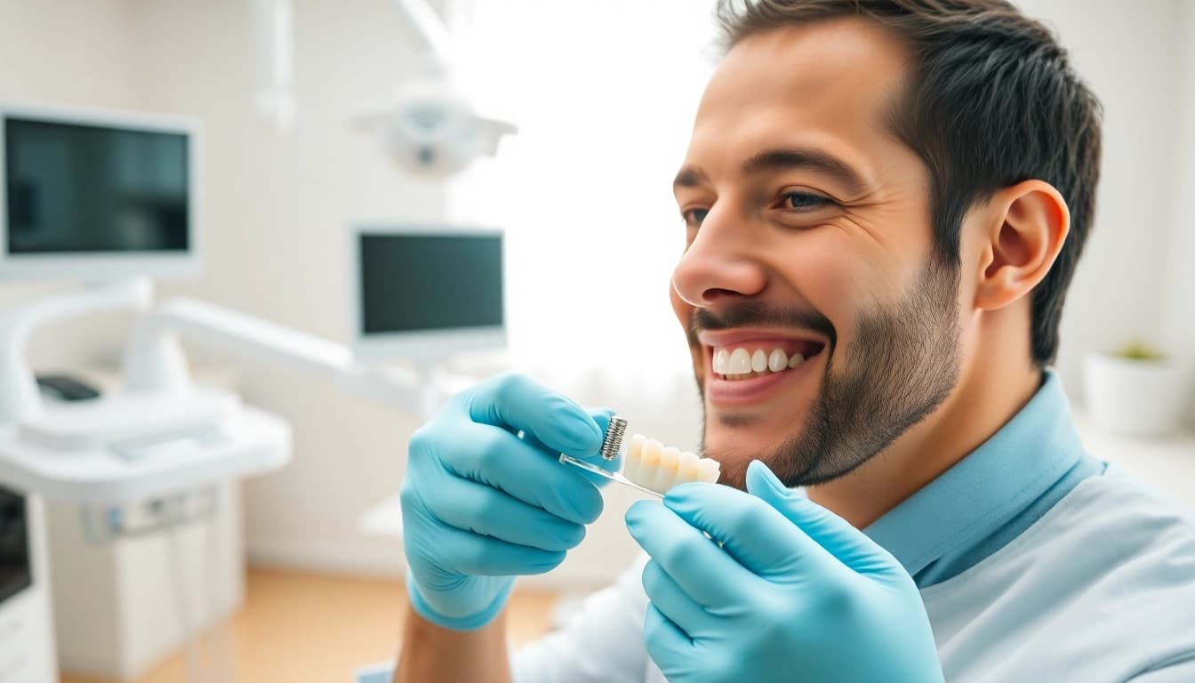 All-on-4 Frankfort IL dental implant procedure showcased by a professional in a modern clinic.
