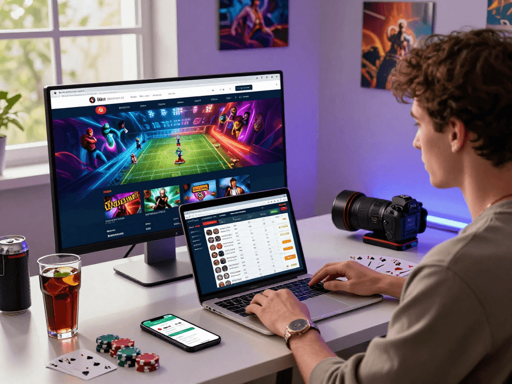Engaging interface of link alternatif raja328 on a vibrant online gaming setup featuring live betting odds.
