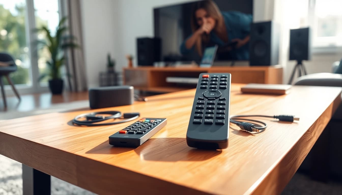 Verwenden Sie die Telefunken Fernbedienung, um nahtlos über das Fernsehgerät zu navigieren.