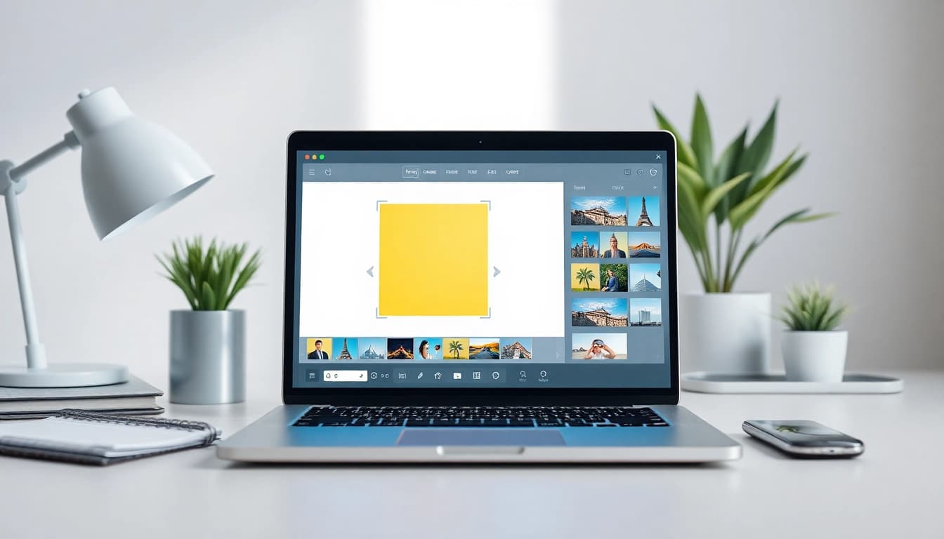 Turn image into square using an intuitive online photo editor with vibrant backgrounds and simple tools.