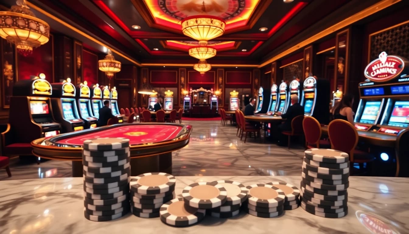Players enjoying the luxury casino experience at https://af88.co.uk/ with vibrant games and elegant decor.