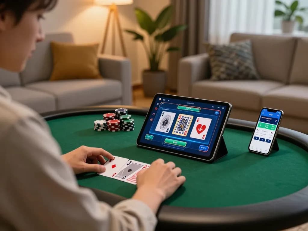 Navigating online poker with NutriHealth strategies in a cozy home setting