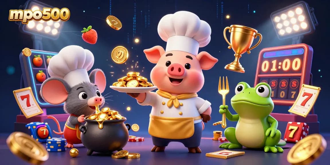 MPO500 delivers amazing slot experiences with vibrant 3D characters and casino elements in action.