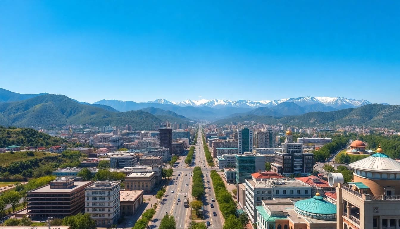 Discover vibrant Almaty cityscape at https://albmaftoh.com surrounded by stunning nature.