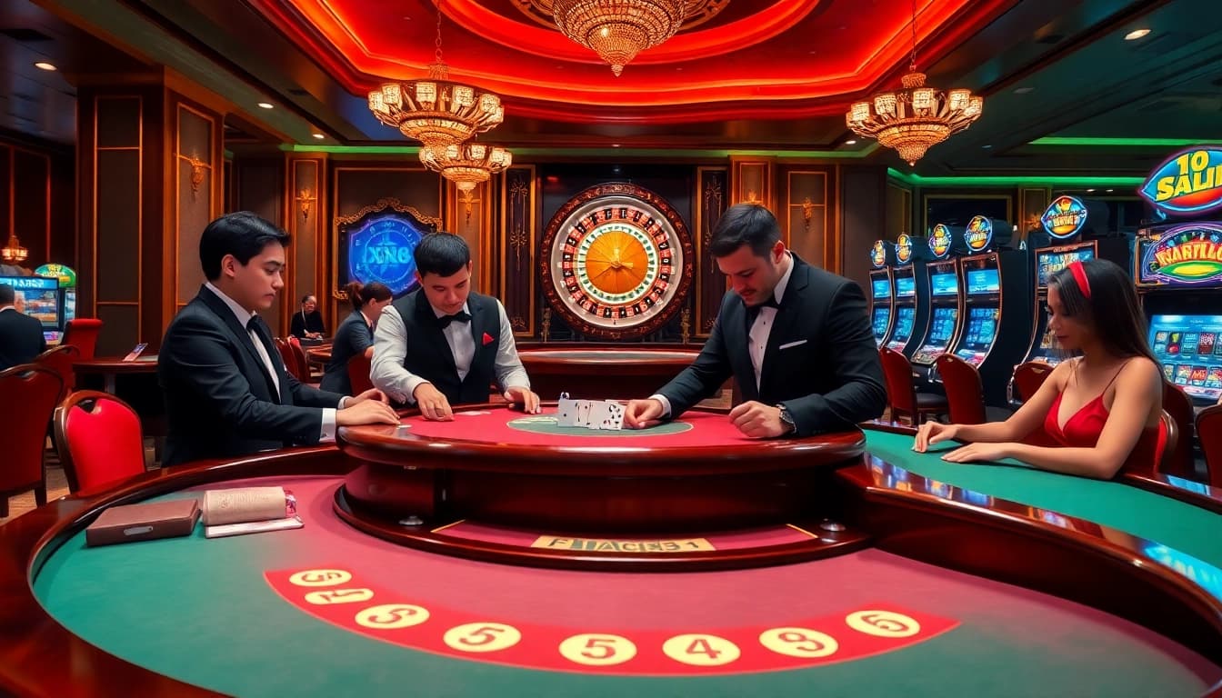 Engaging poker game at a luxurious casino table with elements from https://xn88.ru.com/.