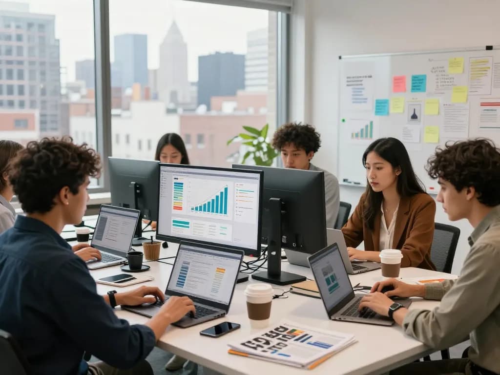 New York SEO Services team strategizing in a modern office