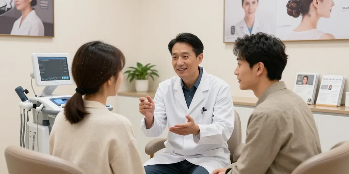 Hair transplant Turkey consultation in a modern healthcare clinic, showcasing patient care.