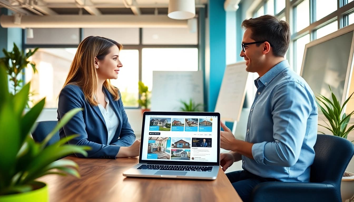Discussing Guaranteed rent in Chesham offers in a modern office environment.