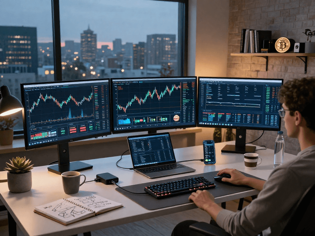 metatrader 5 官网的多元化金融平台，展示加密货币交易界面与图表分析工具