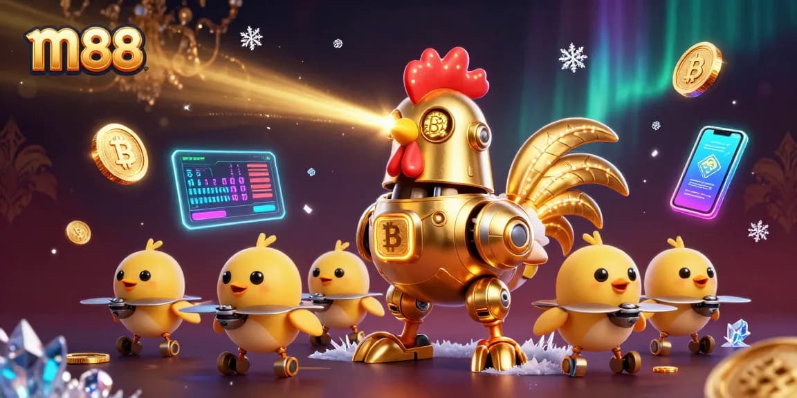 Engage with m88's thrilling chicken-themed battles and win big prizes in an electrifying atmosphere.