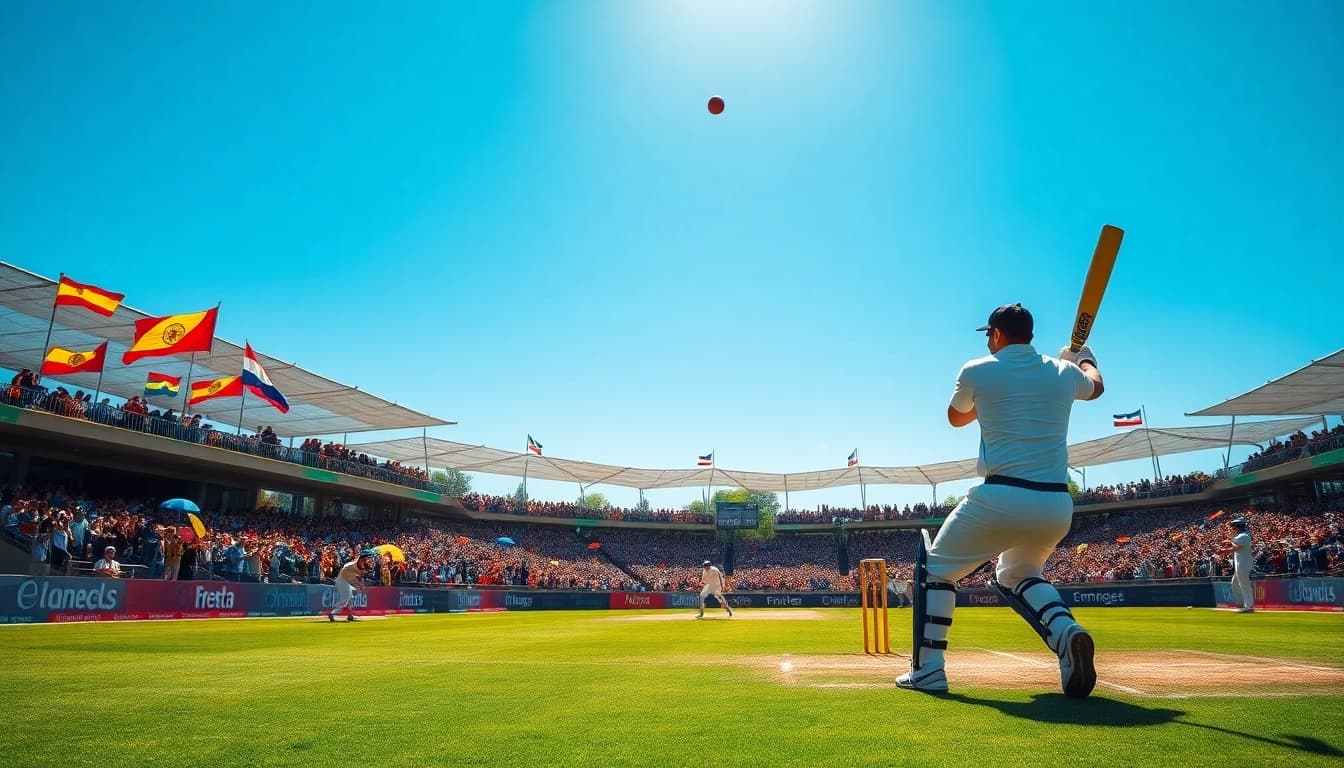 Engage with today's IPL prediction team as cricketers battle it out in an exhilarating match scene.