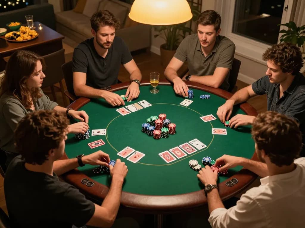 Hands placing bets in a heated game of poker, showcasing the thrill of slot77 action.