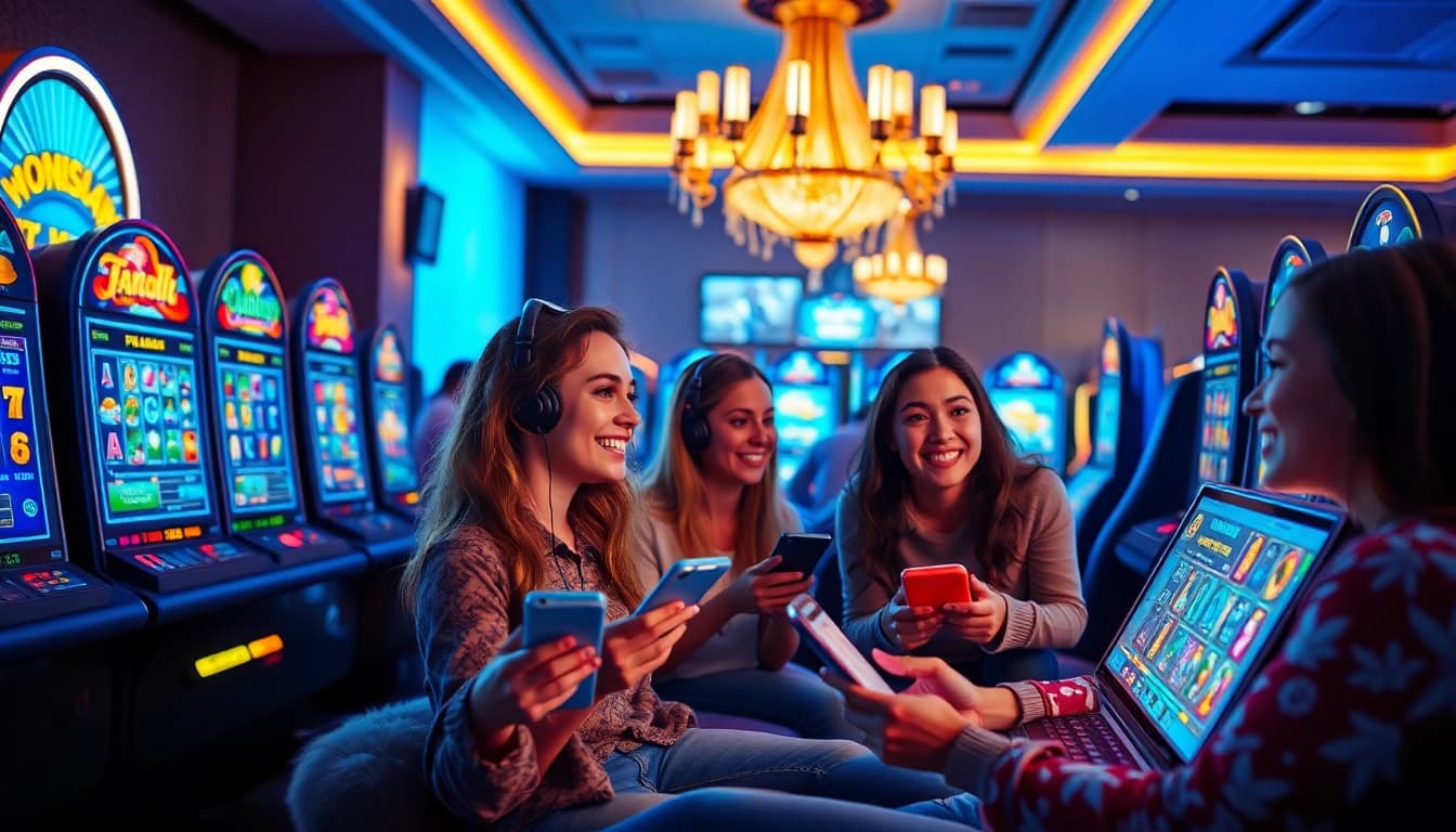 Kode4d platform showcasing players enjoying exciting slot games in a vibrant online gaming environment.