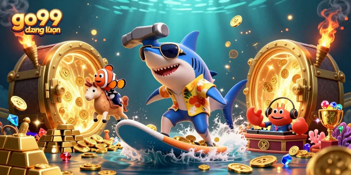 Experience thrilling gameplay with go99 đăng nhập, surfing on waves of gold coins and treasures.