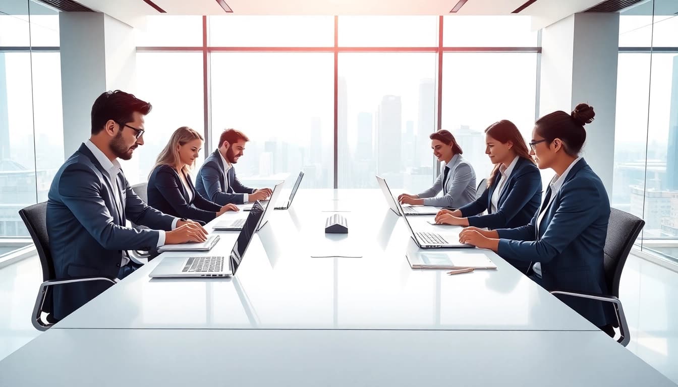 Enhance your visibility with strategic press release submission in a professional office.