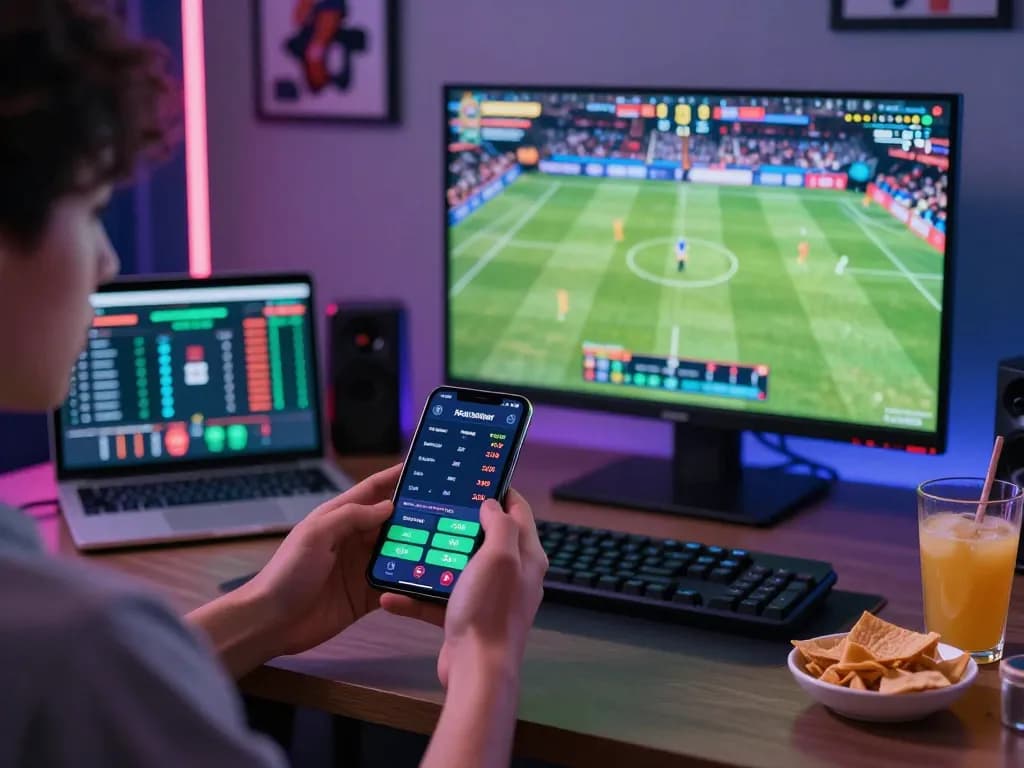 open88 đăng nhập with dynamic sports betting action on smartphone, showcasing live game statistics and user engagement.
