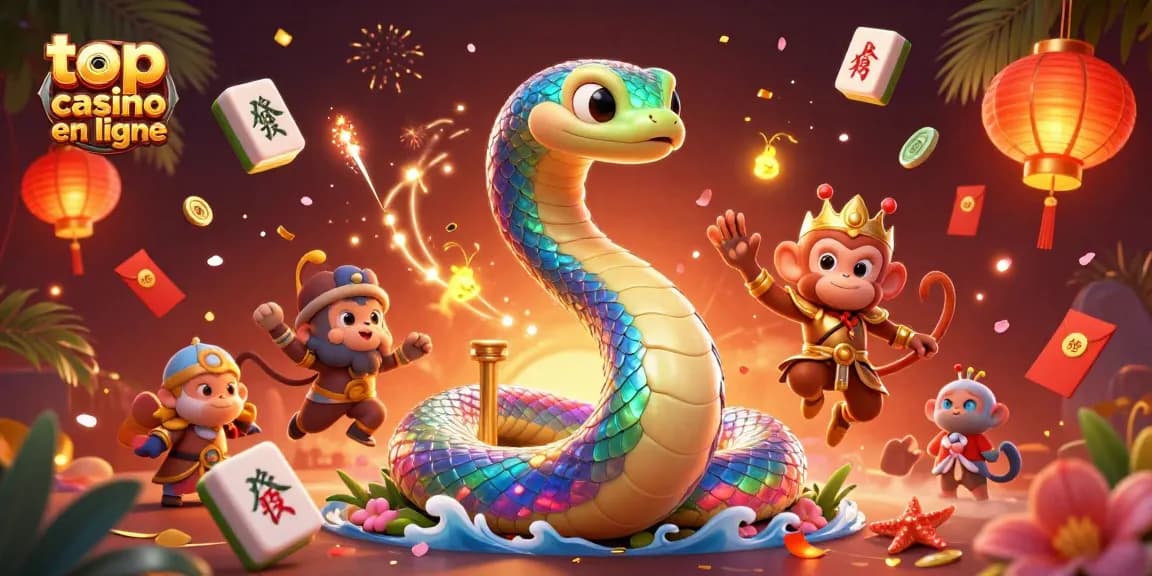 Découvrez le meilleur des casinos en ligne avec une illustration 3D de jeux de casino colorés et dynamiques.