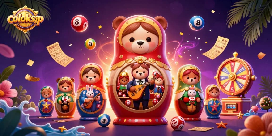 Experience thrilling wins with coloksgp lottery action in a vibrant 3D casino scene.