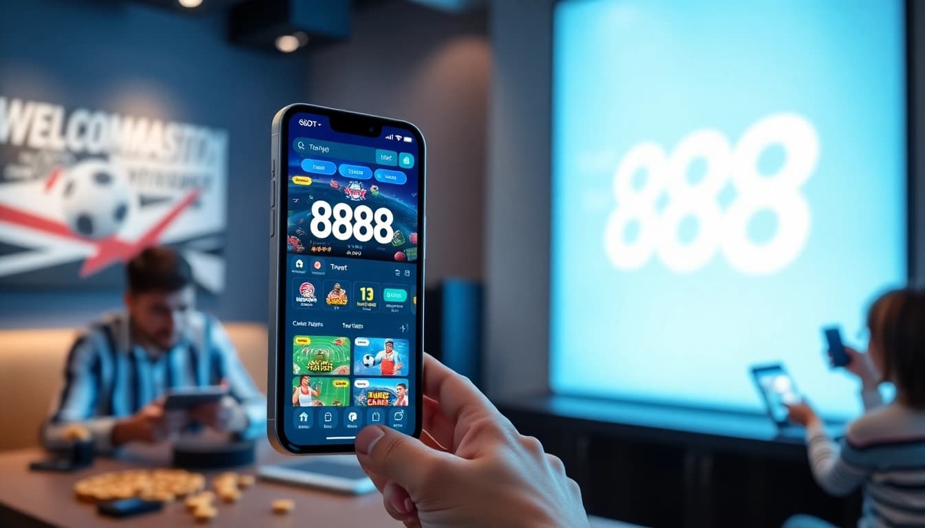 Explore the user-friendly 888 new app interface designed for safe online betting.
