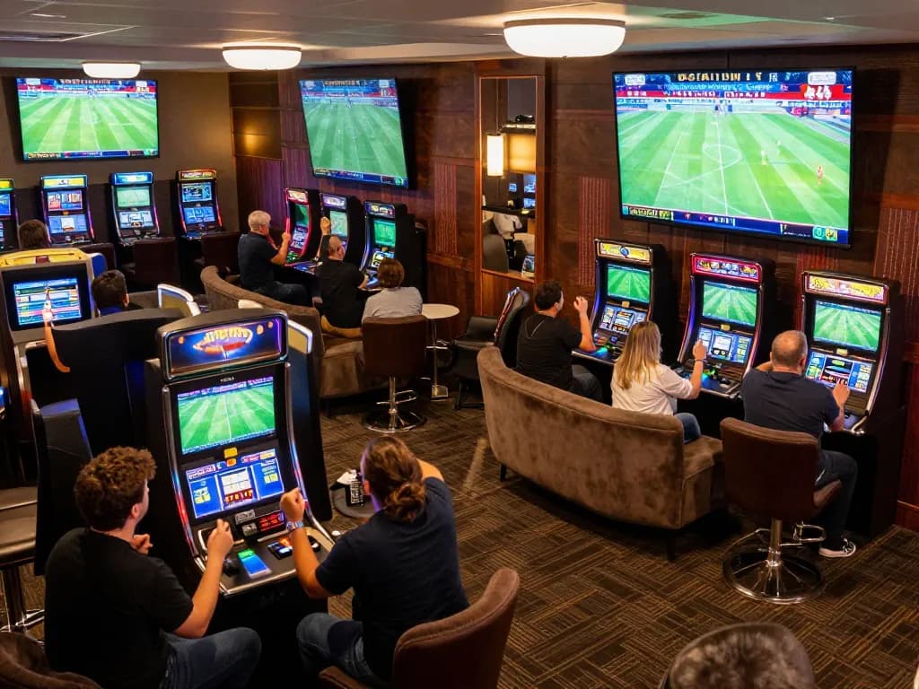 Socolive offers thrilling live sports betting experiences with excited fans enjoying football matches.