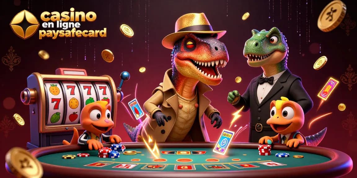 Jouer au casino en ligne paysafecard avec des personnages cartoon dans un décor animé captivant.