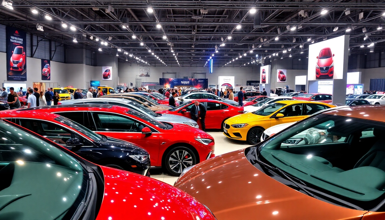 Experience the excitement of the Auto Cars Show with modern vehicles showcased at a vibrant event.