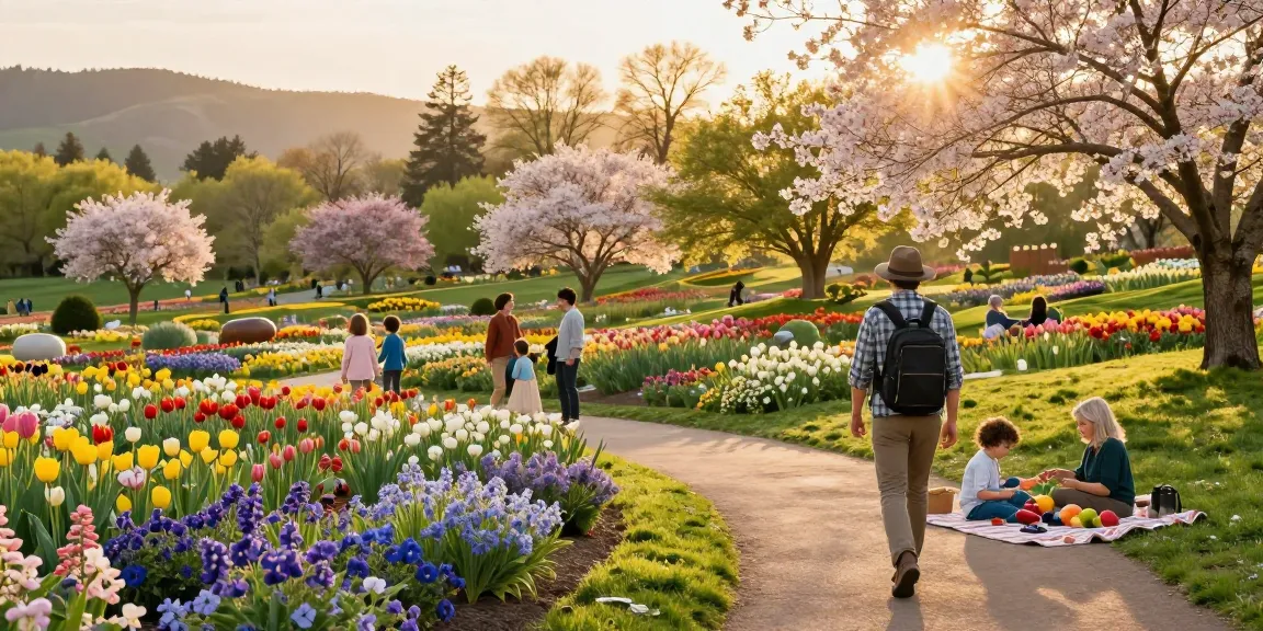 Discover stunning views of Capay Valley Garden Tour with vibrant flower fields and happy families enjoying the outdoors.