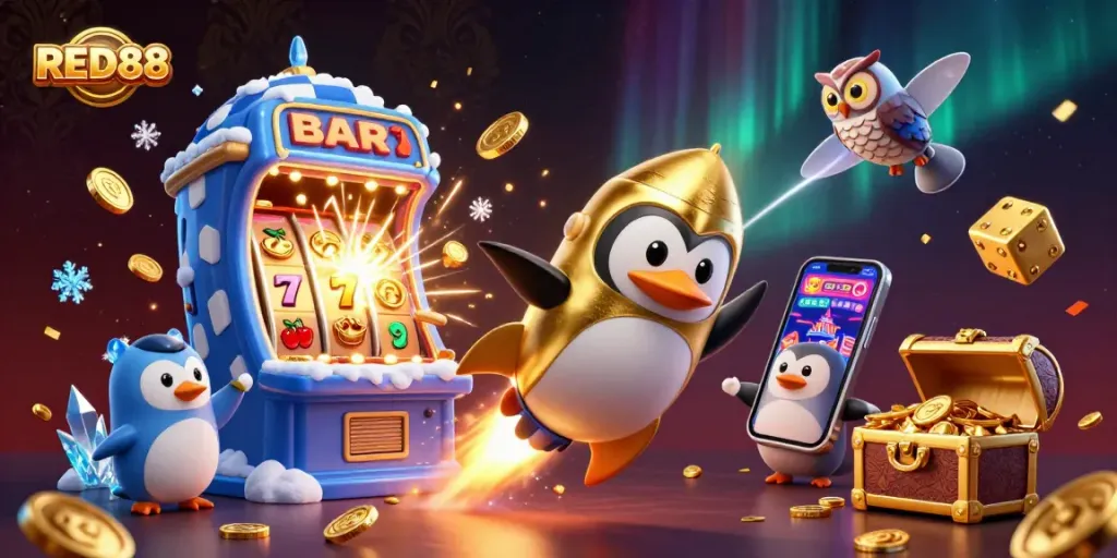 Experience dynamic gaming action at RED88 with thrilling elements and jackpot excitement.