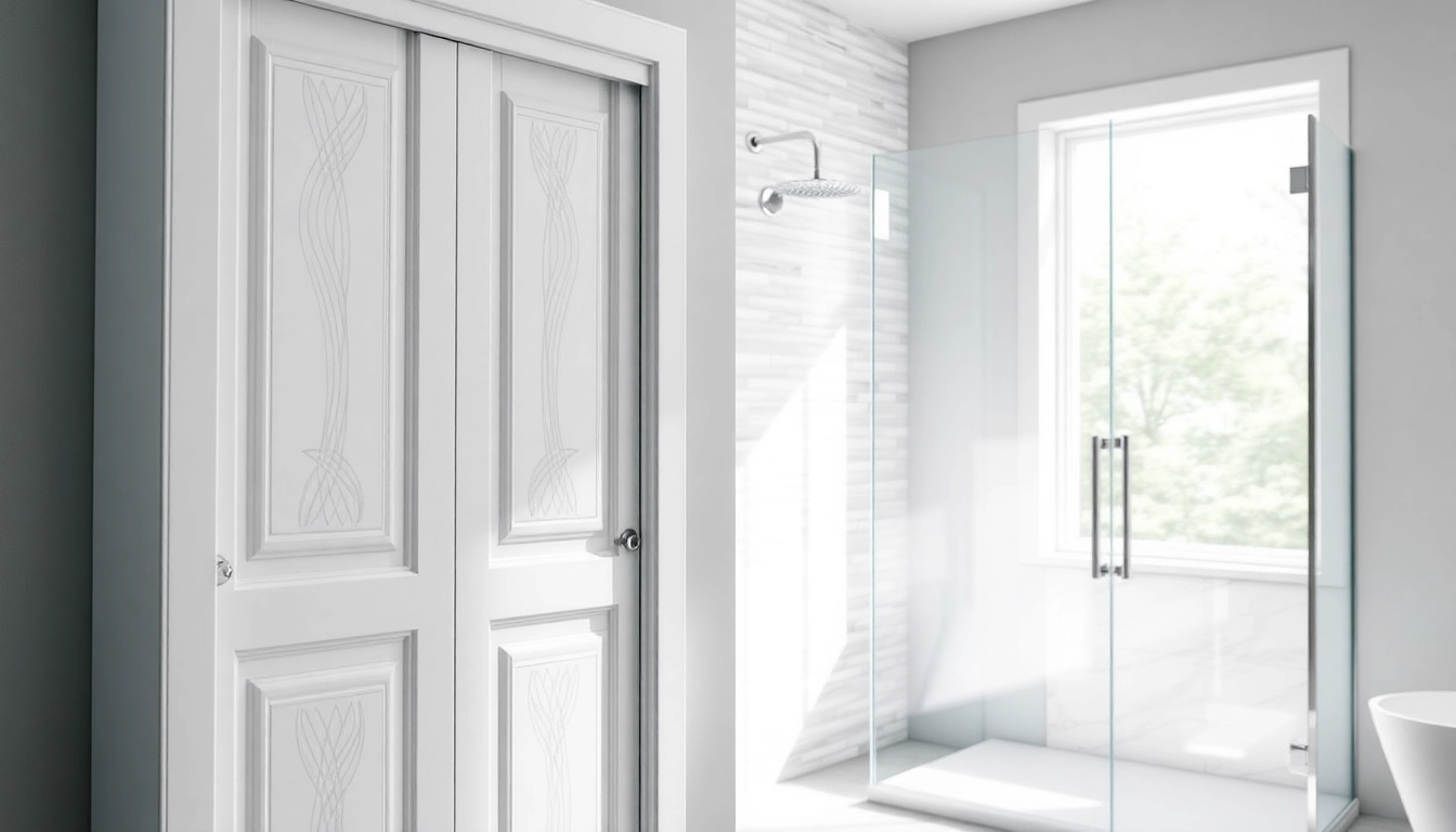 Shower doors uk showcased in a modern bathroom, highlighting elegance and design.
