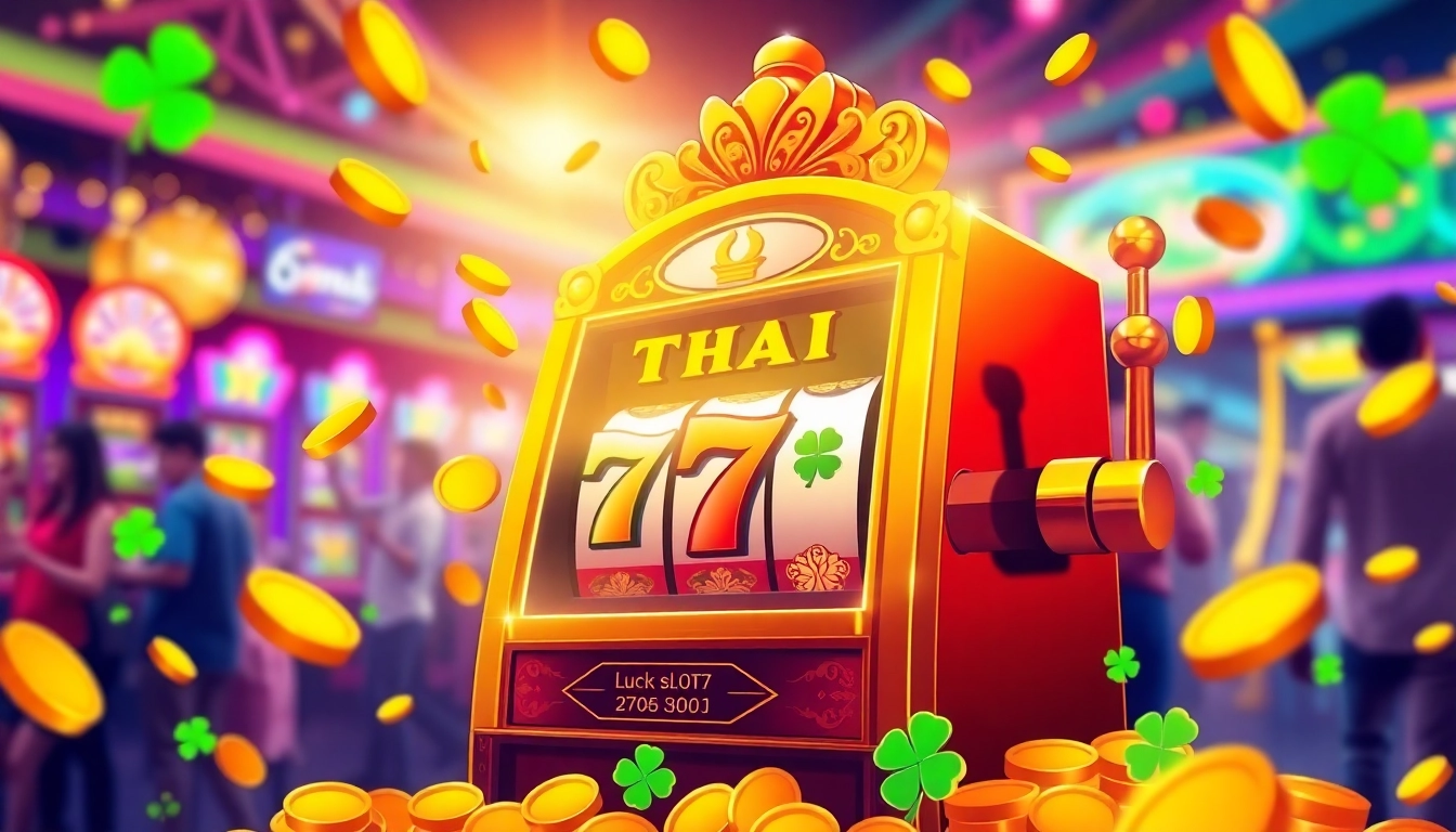 เล่นสล็อตสนุกกับสัญลักษณ์แห่งโชคและเหรียญทองที่ระยิบระยับในคาสิโน