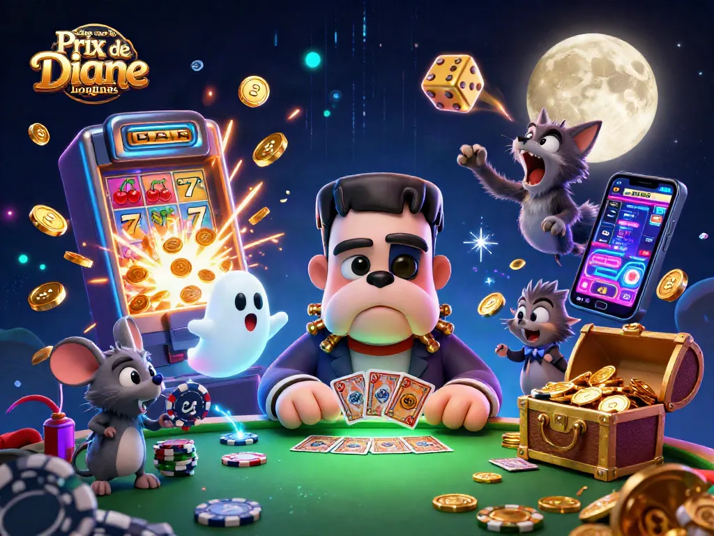 Place your bets and join the excitement to parier sur le Prix de Diane Longines at the flashy casino table!