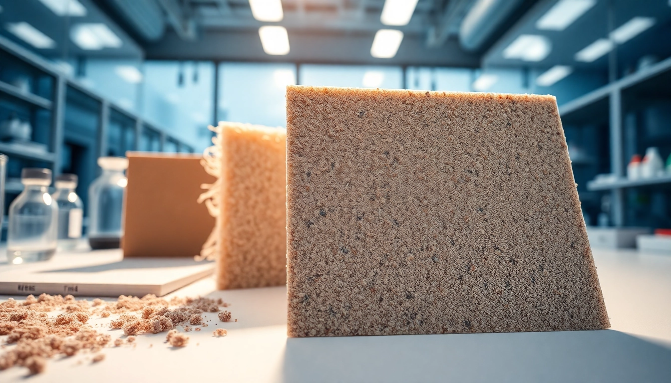 Engineered Composites showcased in a modern lab highlighting innovative material textures.