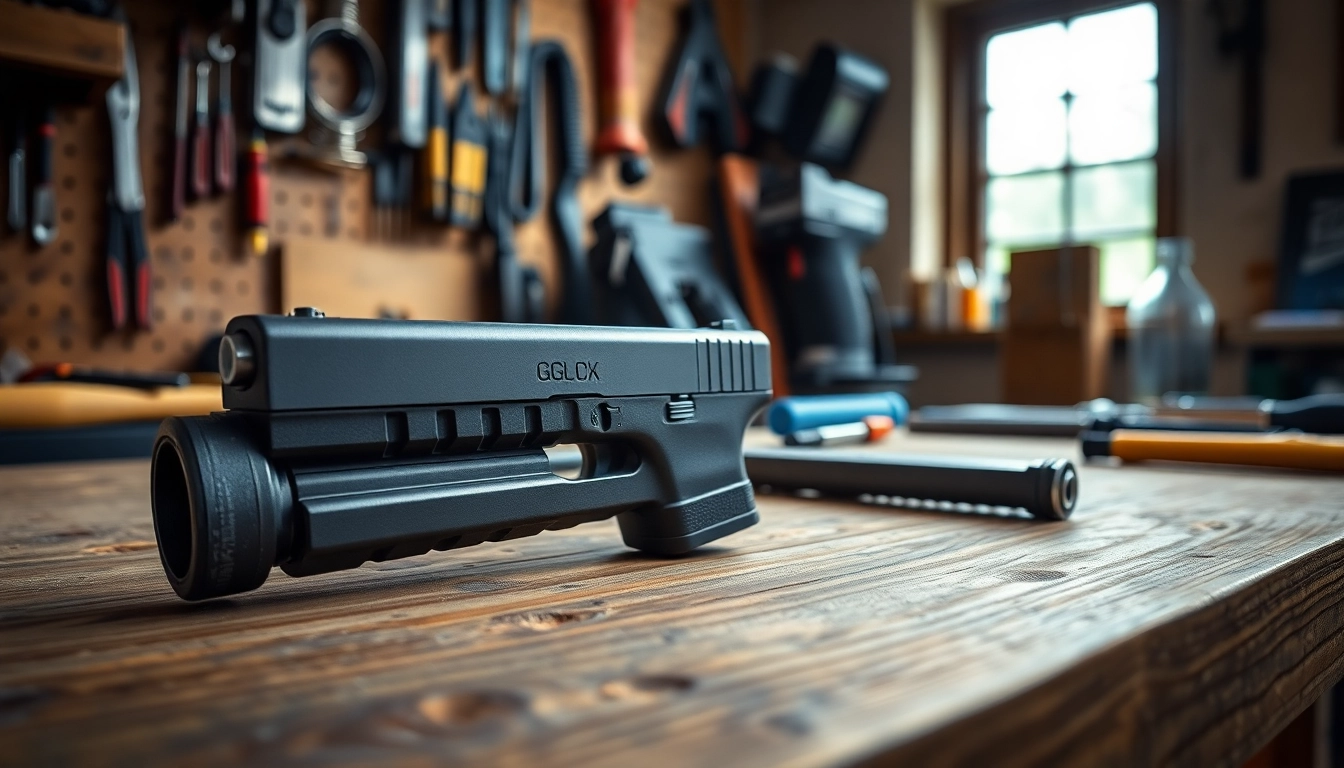 Examine the precision features of this glock 43x slide for optimal firearm performance.