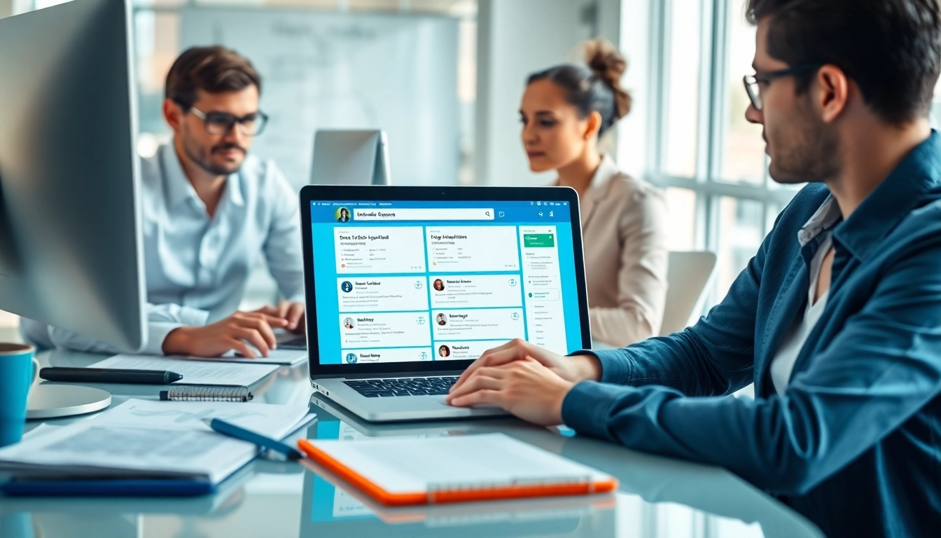 Learn how to scrape linkedin search results efficiently in this professional office setting.