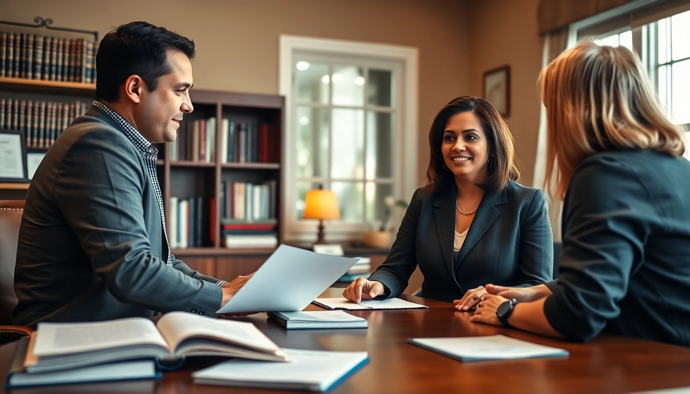 Guiding clients as a New Hampshire Immigration Attorney in a professional office setting.