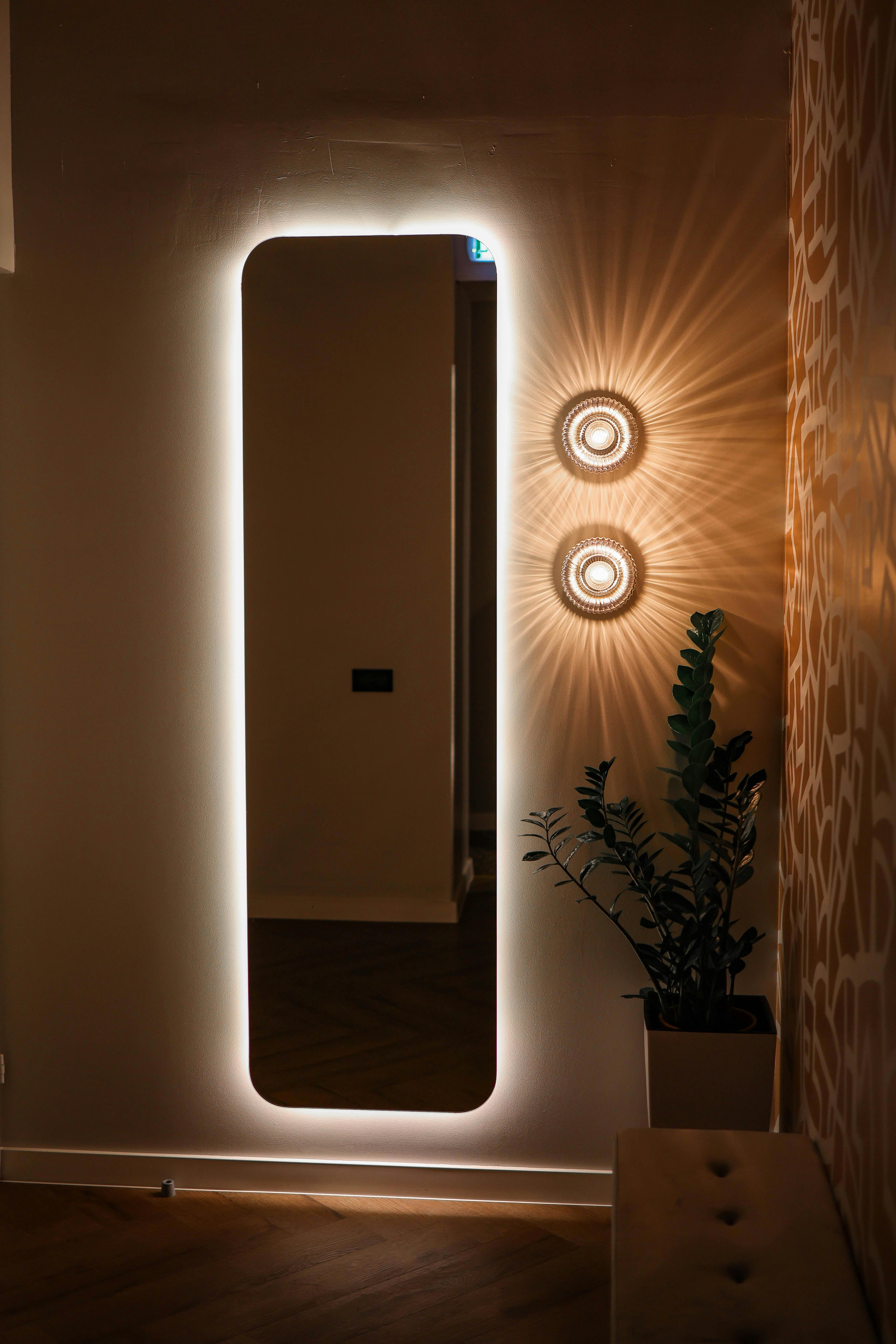 Wall-Mounted LED Mirror Bathroom with Front & Back Light
